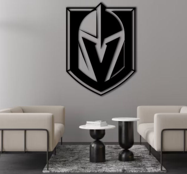 Vegas Golden Knights Metal Sports Sign